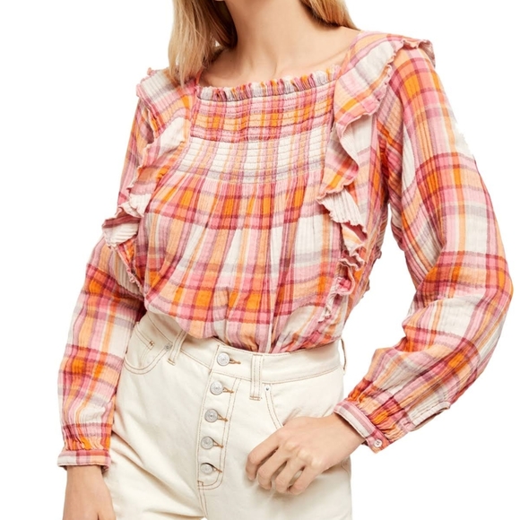 FREE PEOPLE We The Free Siena Plaid Pullover - Picture 2 of 14